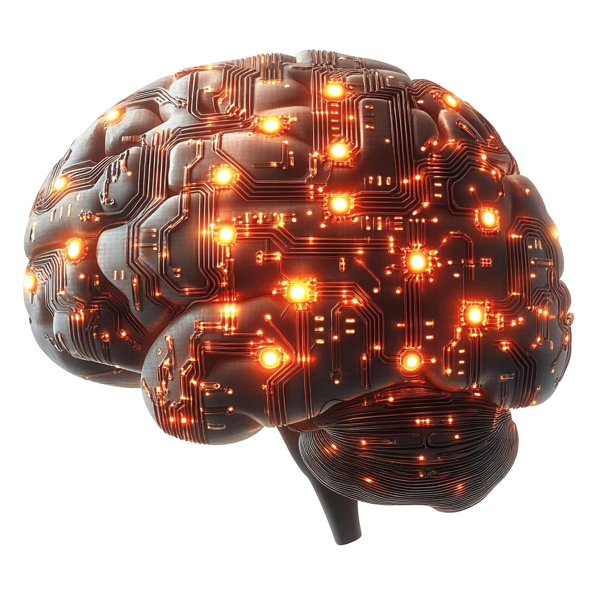 Geometric brain illustration representing digital learning